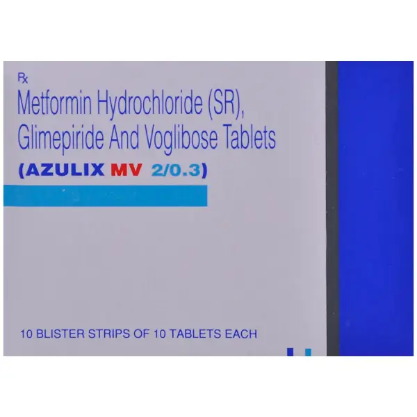 Azulix MV 2mg/500mg/0.3mg Tablet SR