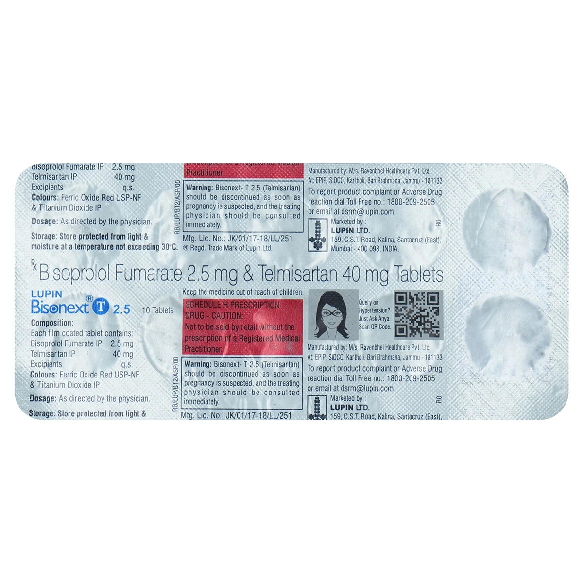 Bisonext T 2.5mg/40mg Tablet