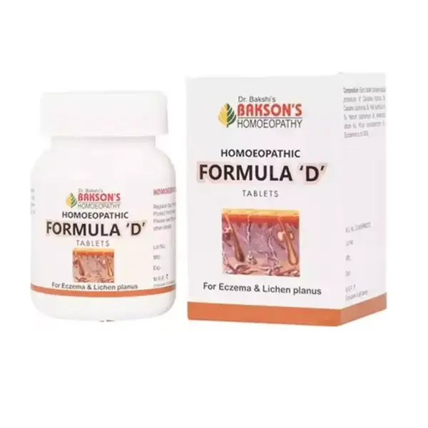 Bakson's Homoeopathic Formula 'D' Tablet