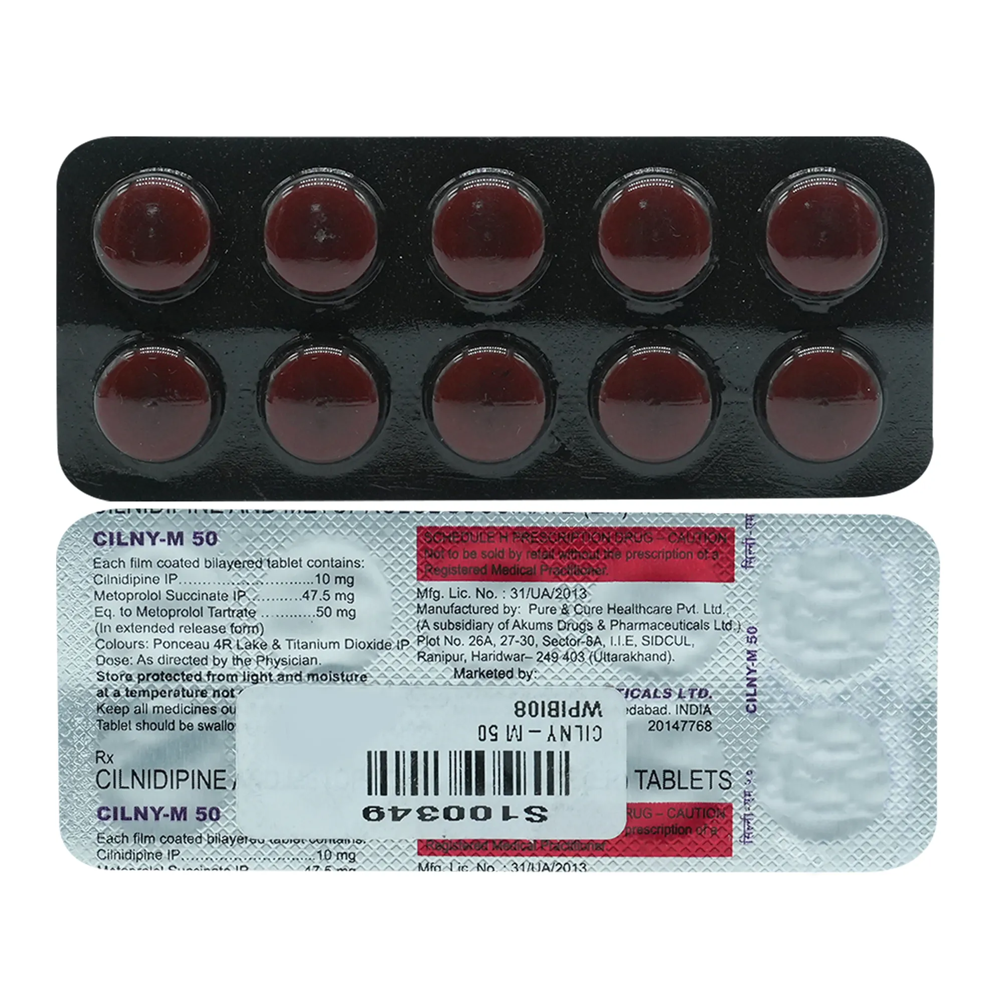 Cilny M 10mg/50mg Tablet