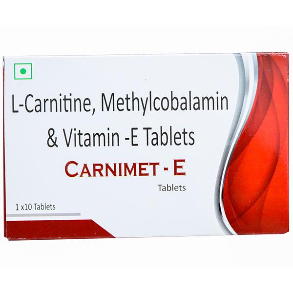 Carnimet-E Tablet with L-Carnitine, Cyanocobalamin & Vitamin E