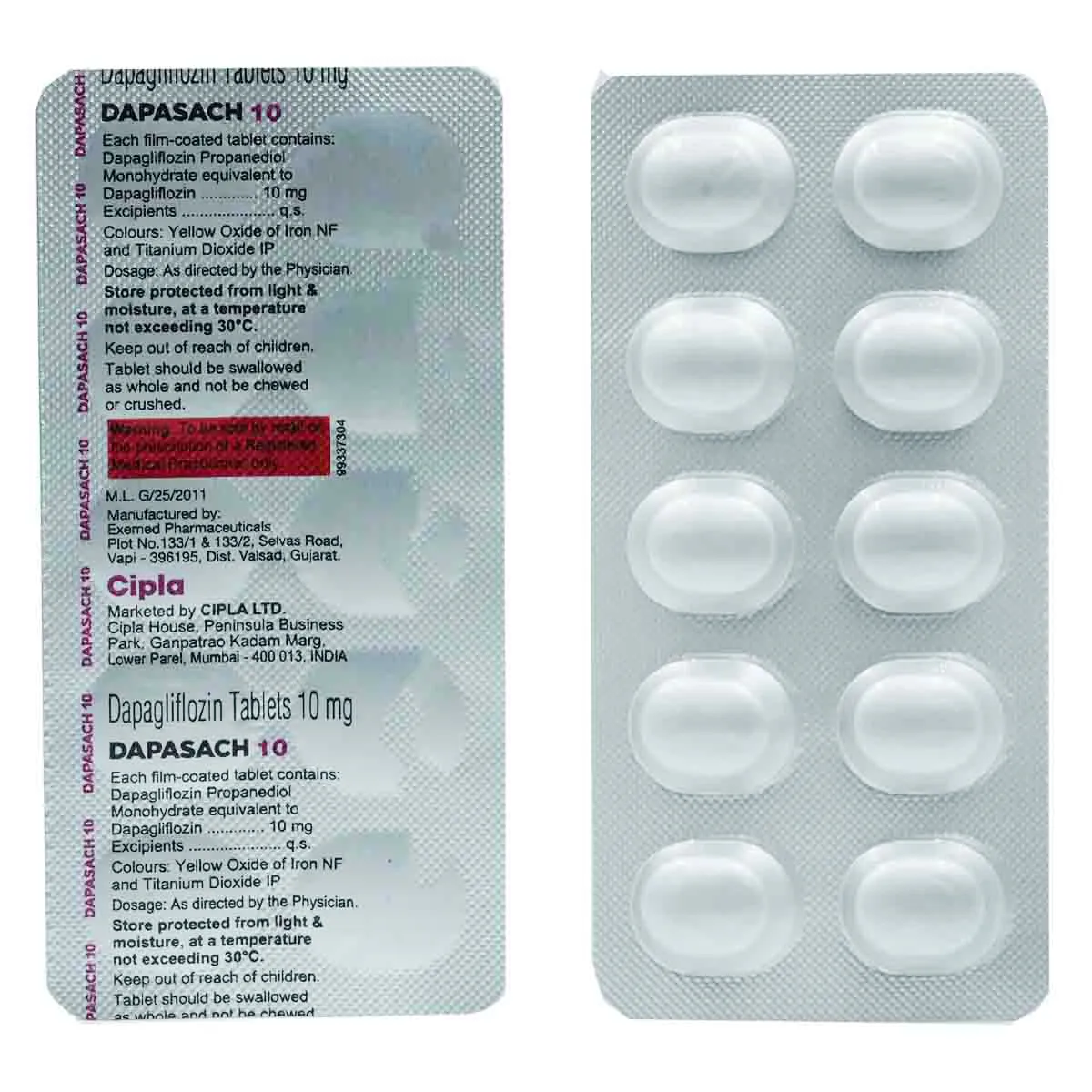 Dapasach 10mg Tablet