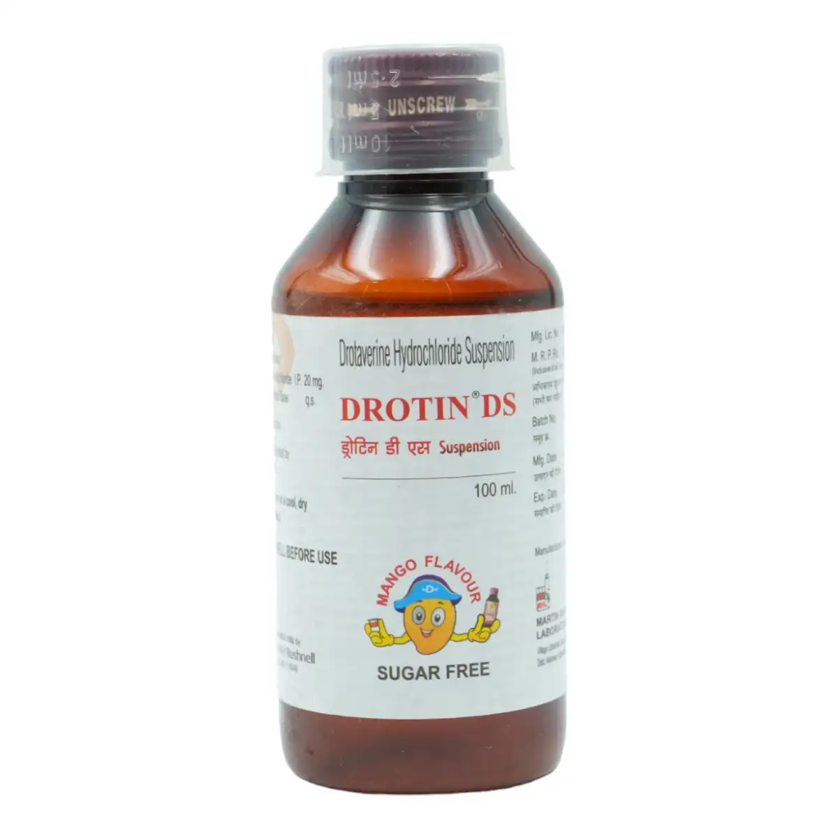 Drotin DS Oral Suspension Mango Sugar Free