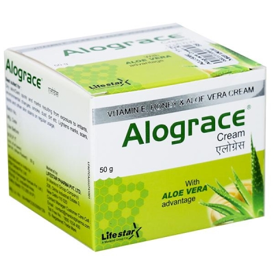 Alograce Moisturising Cream with Aloevera for Dry to Normal Skin, Sensitive Skin