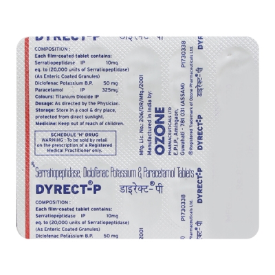 Dyrect-P 50mg/325mg/15mg Tablet