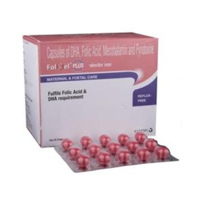 Folgel Plus Folic Acid with DHA Supplement Capsule