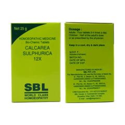 SBL Calcarea Sulphurica Biochemic Tablet 12X