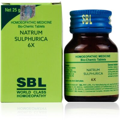 SBL Natrum Sulphurica Biochemic Tablet 6X