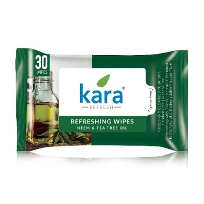 Kara Tea Tree Oil & Neem Cleansing & Hydrating Face Wipes