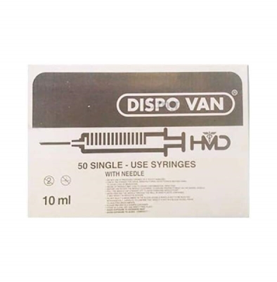 Dispovan 10ml Syringe with Needle