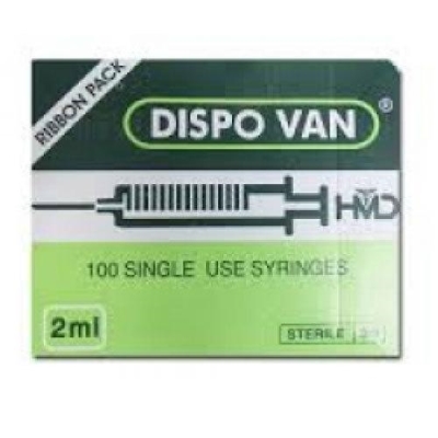 Dispovan 2ml Syringe with 22G Needle