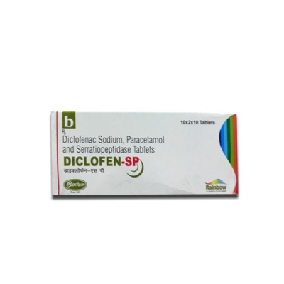 Diclofen SP 50mg/325mg/10mg Tablet