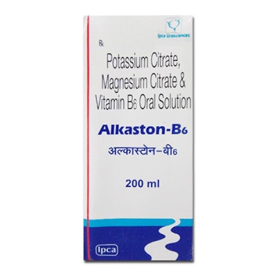 Alkaston B-6 Oral Solution with Potassium, Magnesium & Vitamin B6 | Raspberry