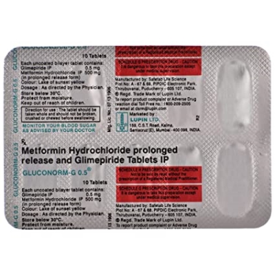 Gluconorm-G 0.5mg/500mg Tablet PR