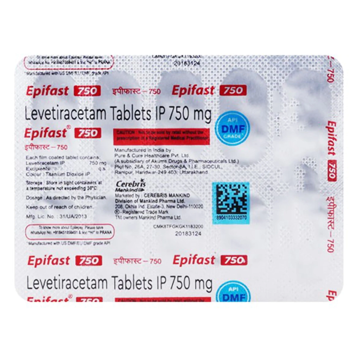 Epifast 750mg Tablet