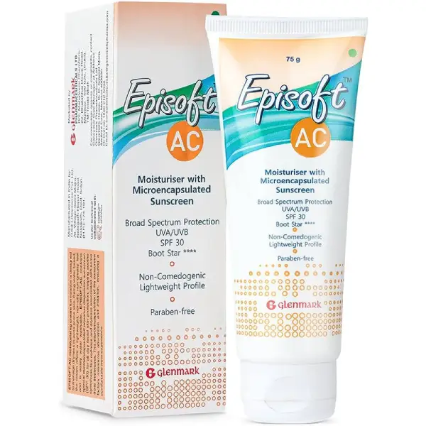 Episoft AC Sunscreen SPF 30 | Lightweight & Paraben-Free Cream