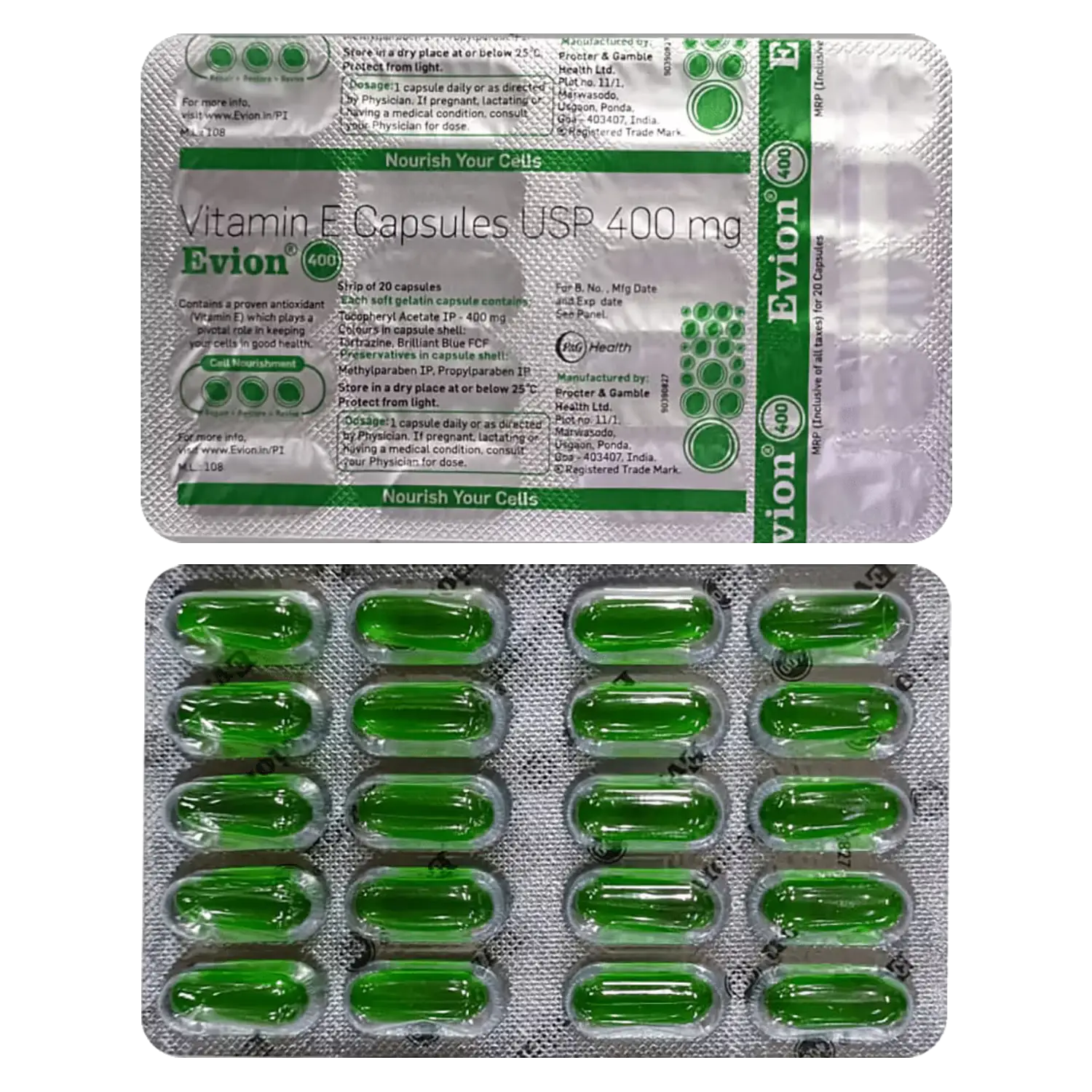 Evion 400mg Capsule 20's