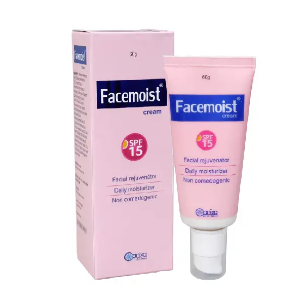 Facemoist Cream SPF 15 | Facial Rejuvenator & Daily Moisturiser | Non-Comedogenic