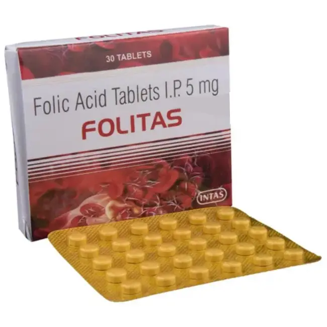 Folitas 5mg Tablet for Folic Acid Deficiency