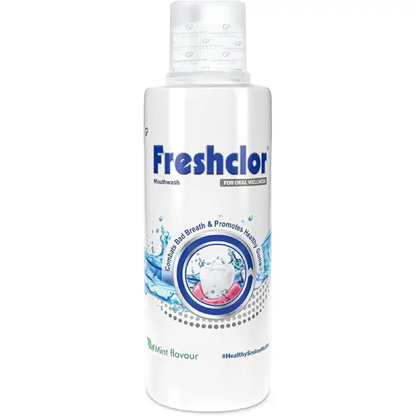 Freshclor Mint Mouth Wash | Combats Bad Breath & Promotes Healthy Gums