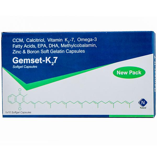 Gemset-K2 7 Soft Gelatin Capsule