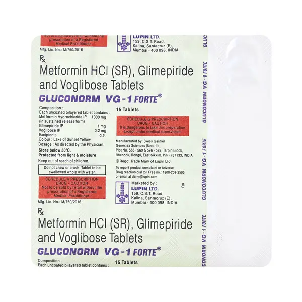 Gluconorm VG 1 Forte Tablet SR