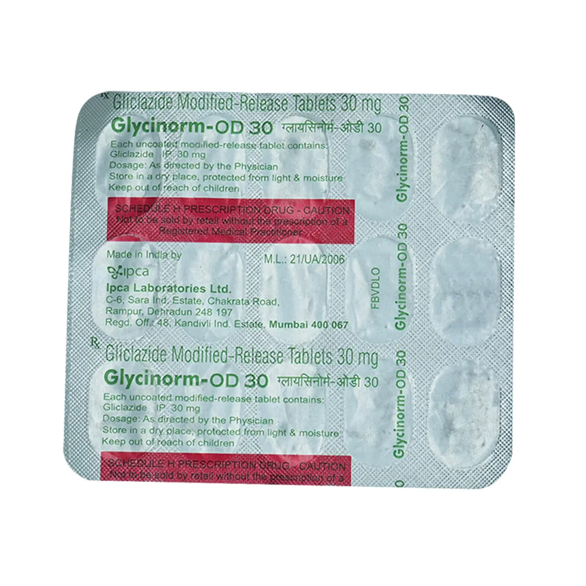 Glycinorm OD 30mg Tablet MR