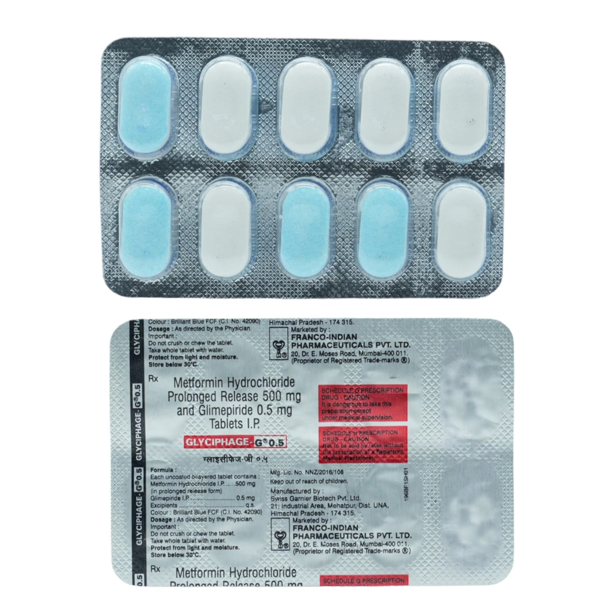 Glyciphage-G 0.5 Tablet PR