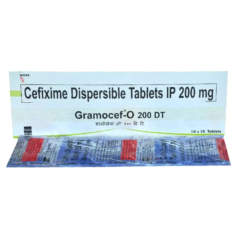 Gramocef 200mg Tablet DT