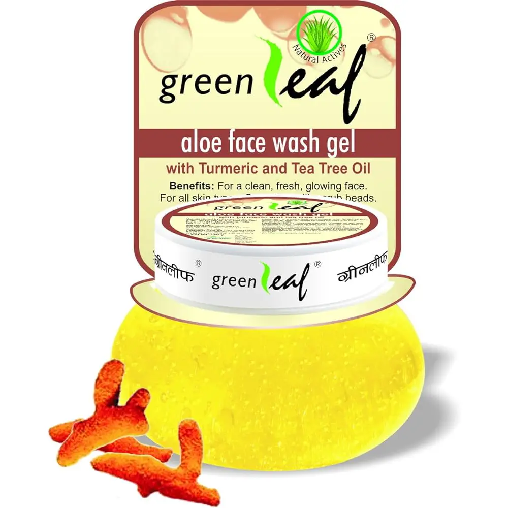 Green Leaf Aloe Face Wash Gel