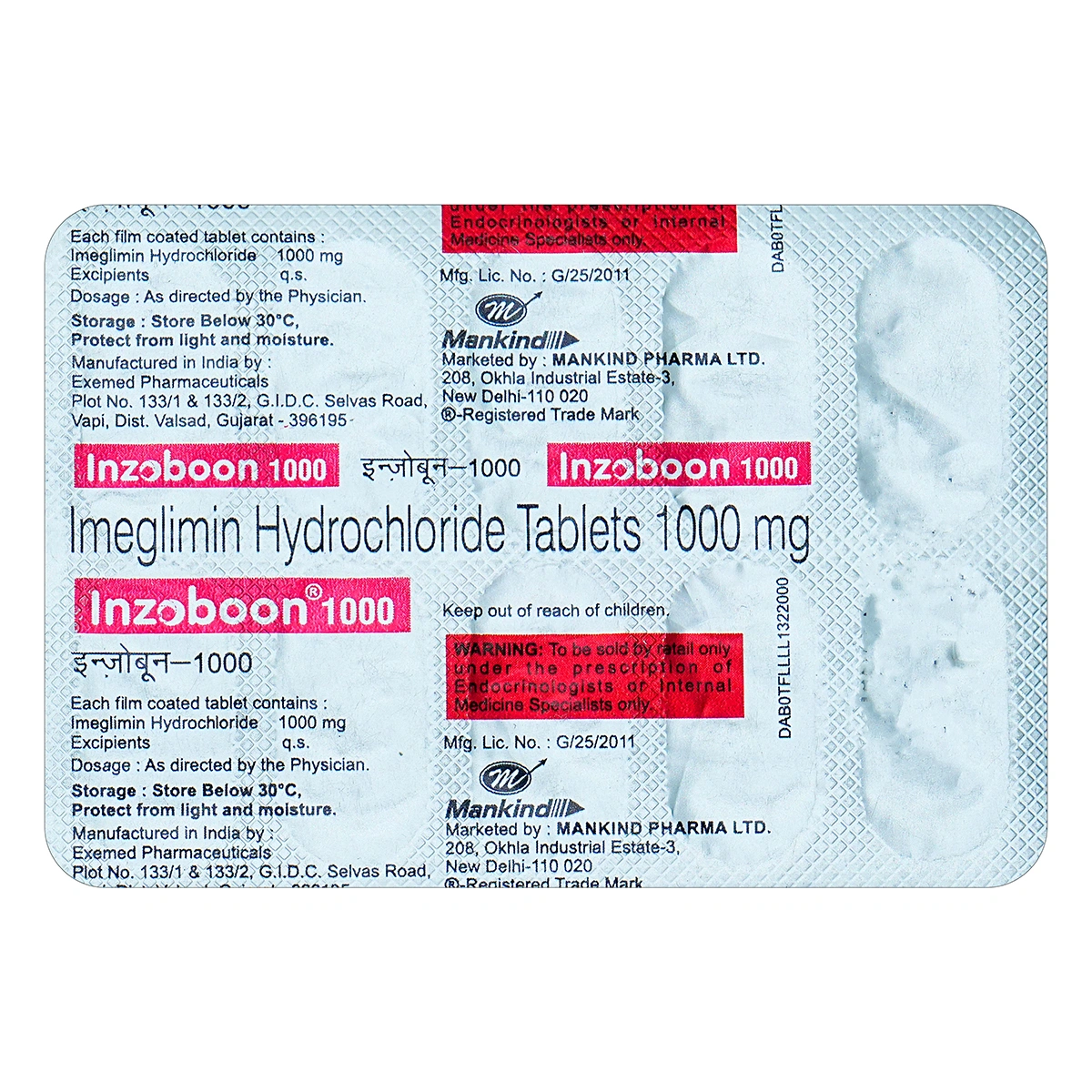 Inzoboon 1000mg Tablet