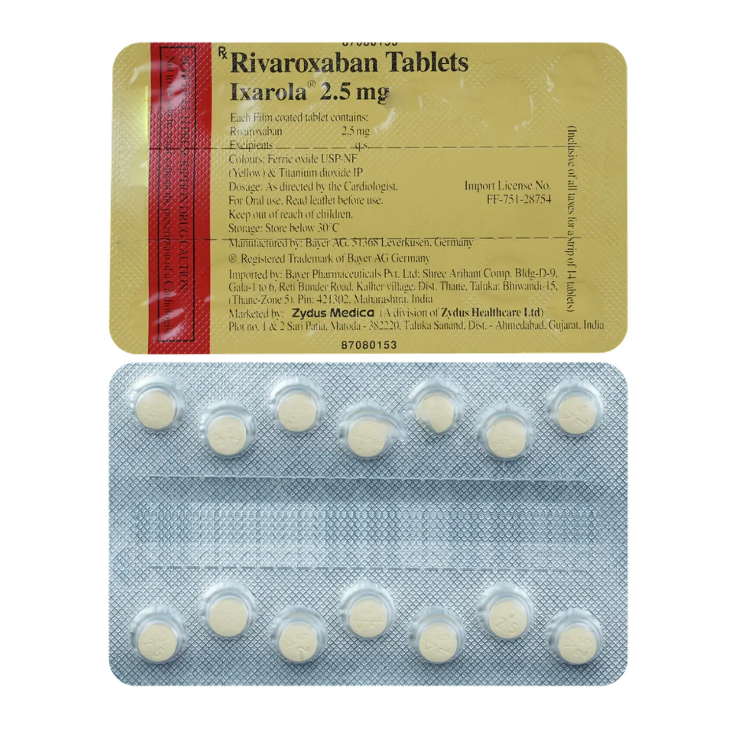 Ixarola 2.5mg Tablet