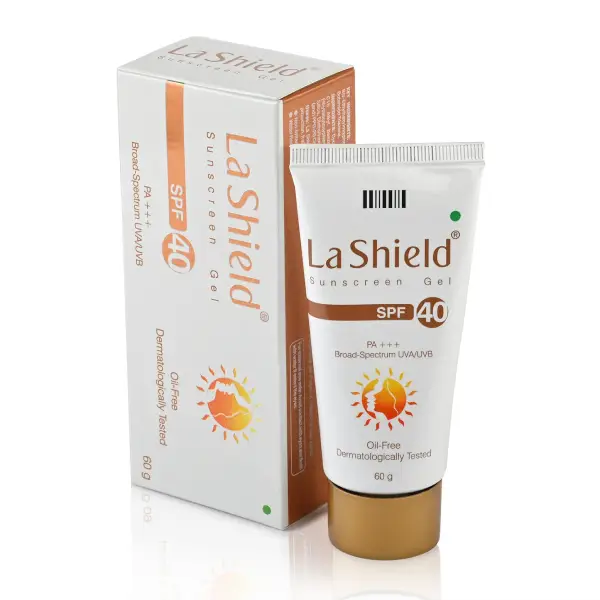 La Shield SPF 40 Sunscreen | Broad Spectrum UVA/UVB Protection Gel