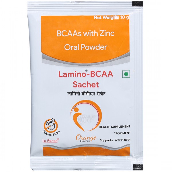 Lamino BCAA Sugar Free Orange Flavour Sachet 10 g