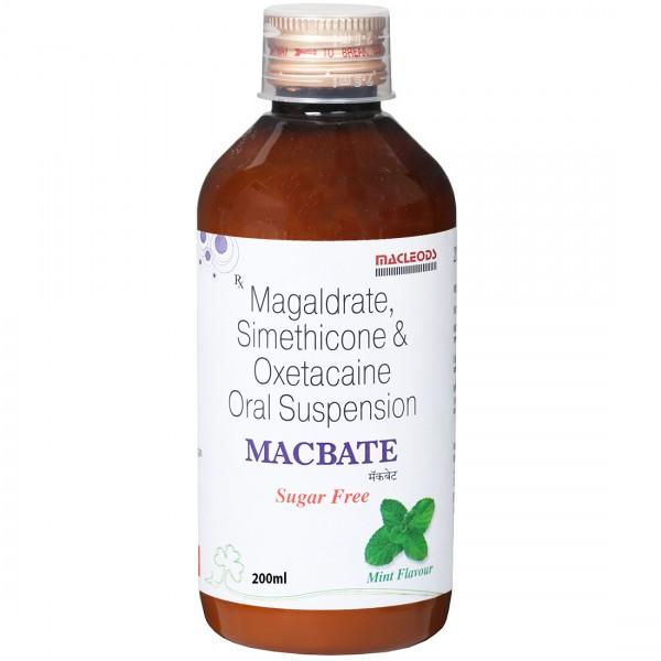 Macbate Oral Suspension Mint Sugar Free