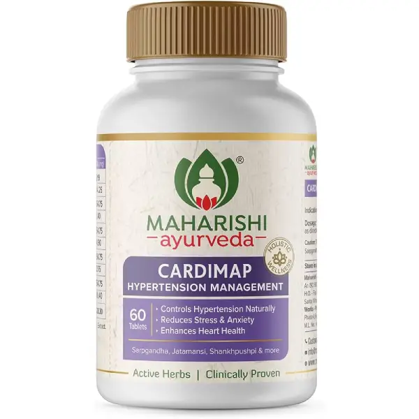 Maharishi Ayurveda Cardimap Tablet | Reduces Stress & Anxiety | Supports Heart Health