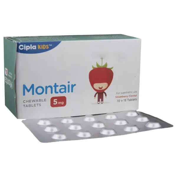 Montair 5mg Chewable Tablet Strawberry