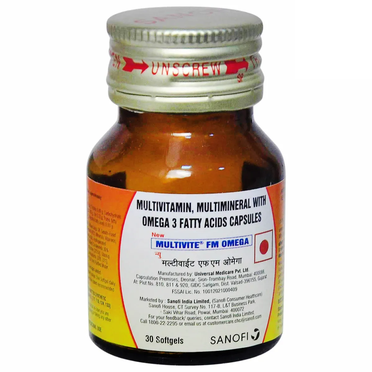 Multivite FM Omega Multimineral & Multivitamin Supplement Capsule