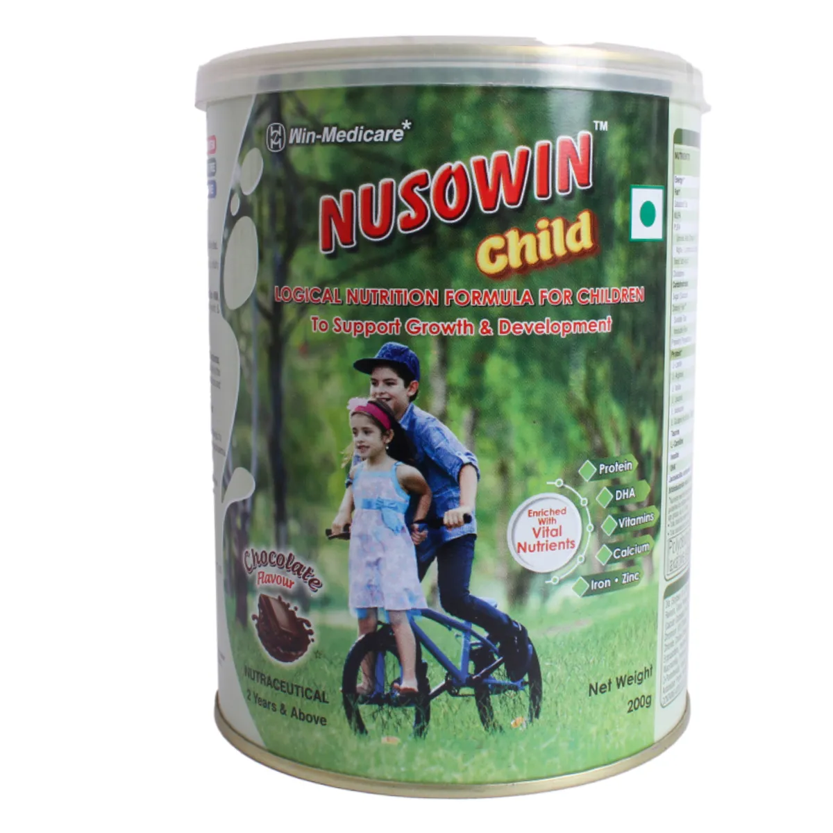 Nusowin Child with Vitamins & Minerals | For Growth & Development | Flavour Powder Chocolate