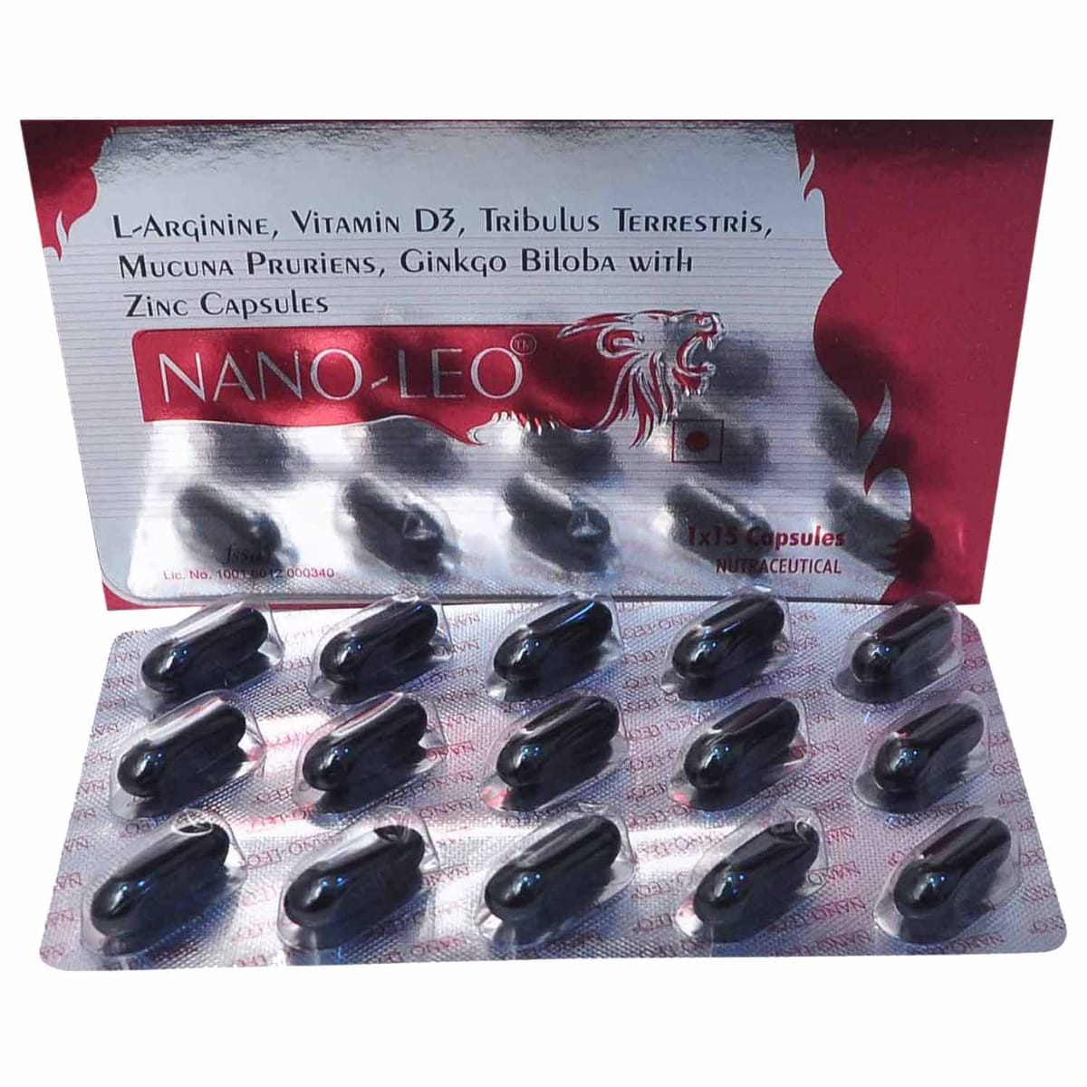 Nano-Leo Capsule with L-Arginine, Vitamin D3, Ginkgo & Zinc