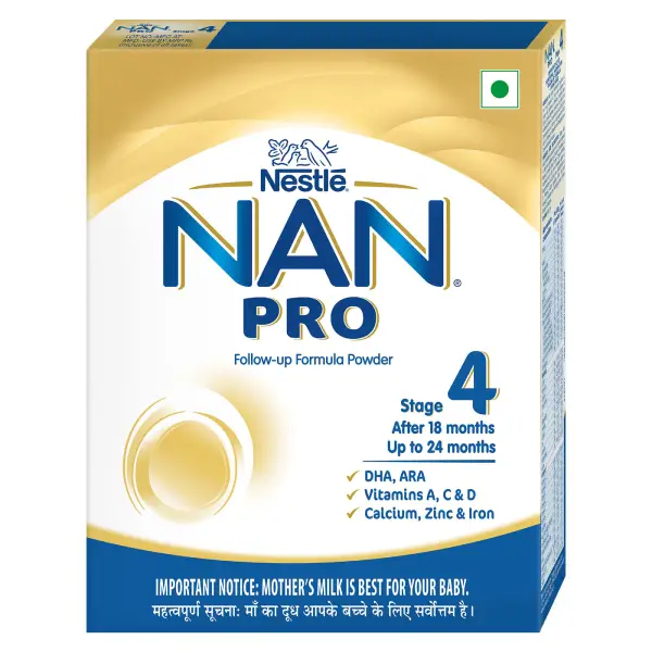 Nestle Nan Pro 4 Follow-Up Formula for Older Infants | Powder with DHA, ARA, Vitamins, Calcium, Zinc & Iron