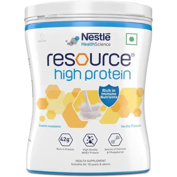 Nestle Resource High Quality Whey Protein | Flavour Powder Vanilla Rich in Immuno Nutrients
