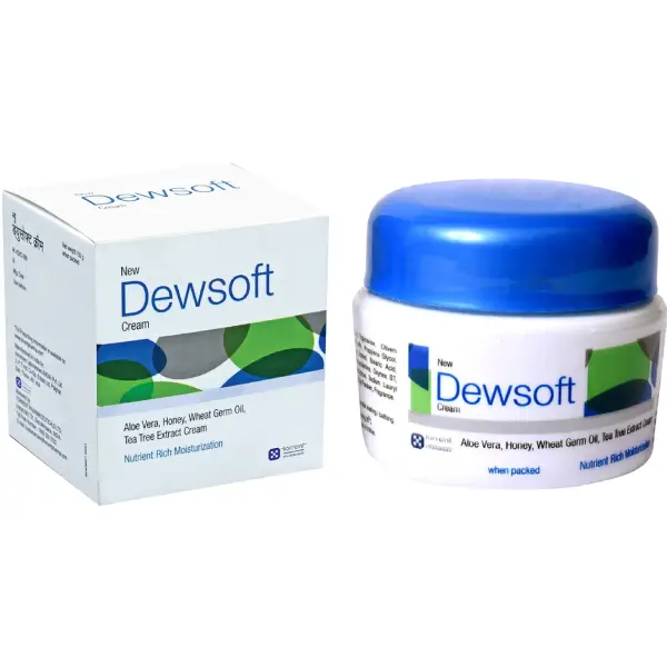 New Dewsoft Nutrient Rich Moisturiser Cream | With Aloe Vera, Honey & Tea Tree Extract