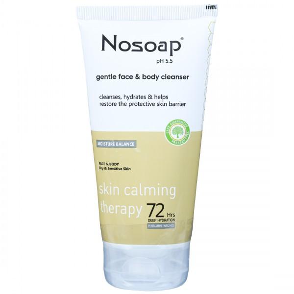 Nosoap Gentle Face & Body Cleanser | Moisture Balance for Dry & Sensitive Skin | Paraben-Free