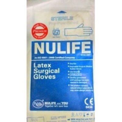 Nulife Sterile Powdered Surgical Gloves 7.5