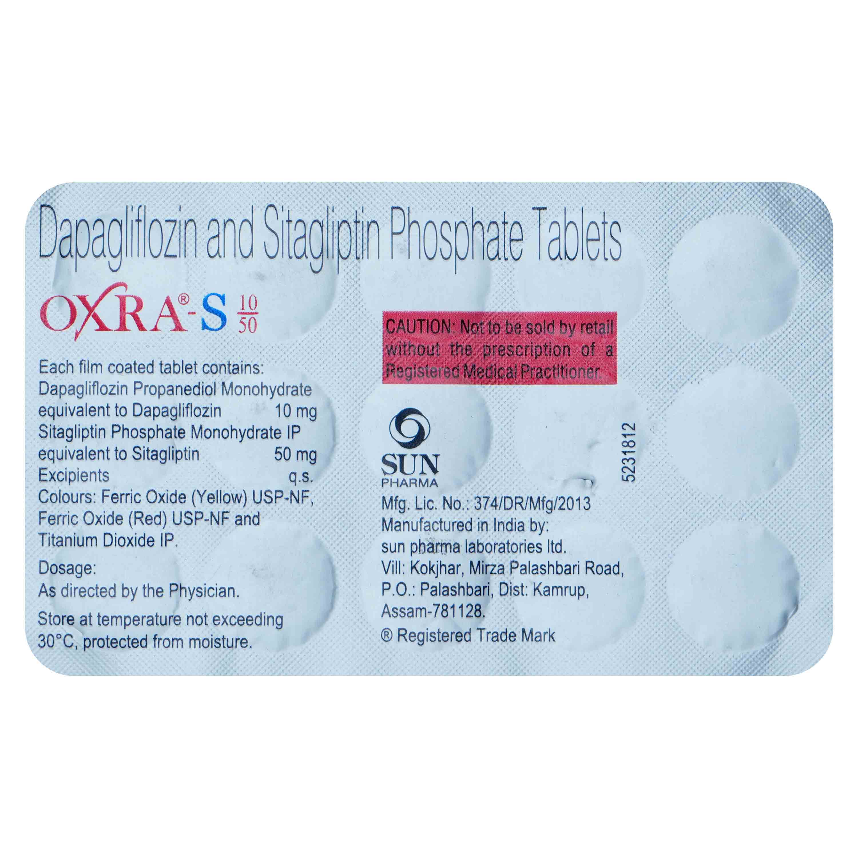 Oxra S 10mg/50mg Tablet