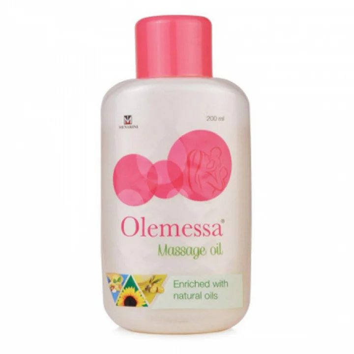 Olemessa Massage Oil with Olive Oil, Sunflower Oil & Vitamin E