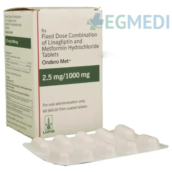 Ondero Met 2.5mg/1000mg Tablet