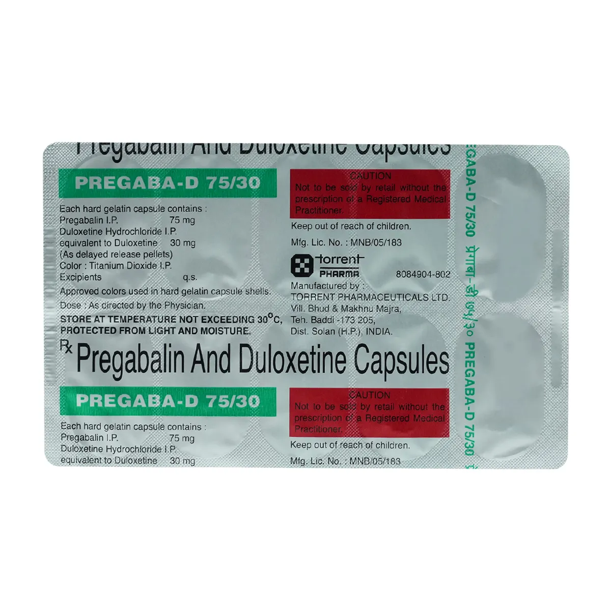 Pregaba-D 75/30 Capsule DR