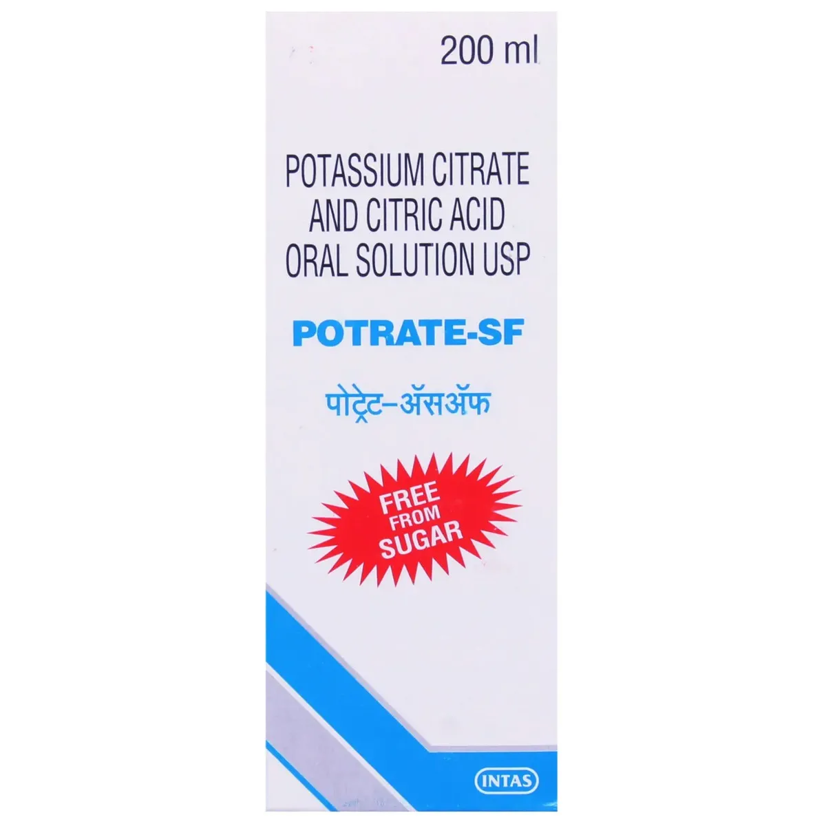 Potrate SF Potassium Citrate And Citric Acid Oral Solution | Sugar-Free